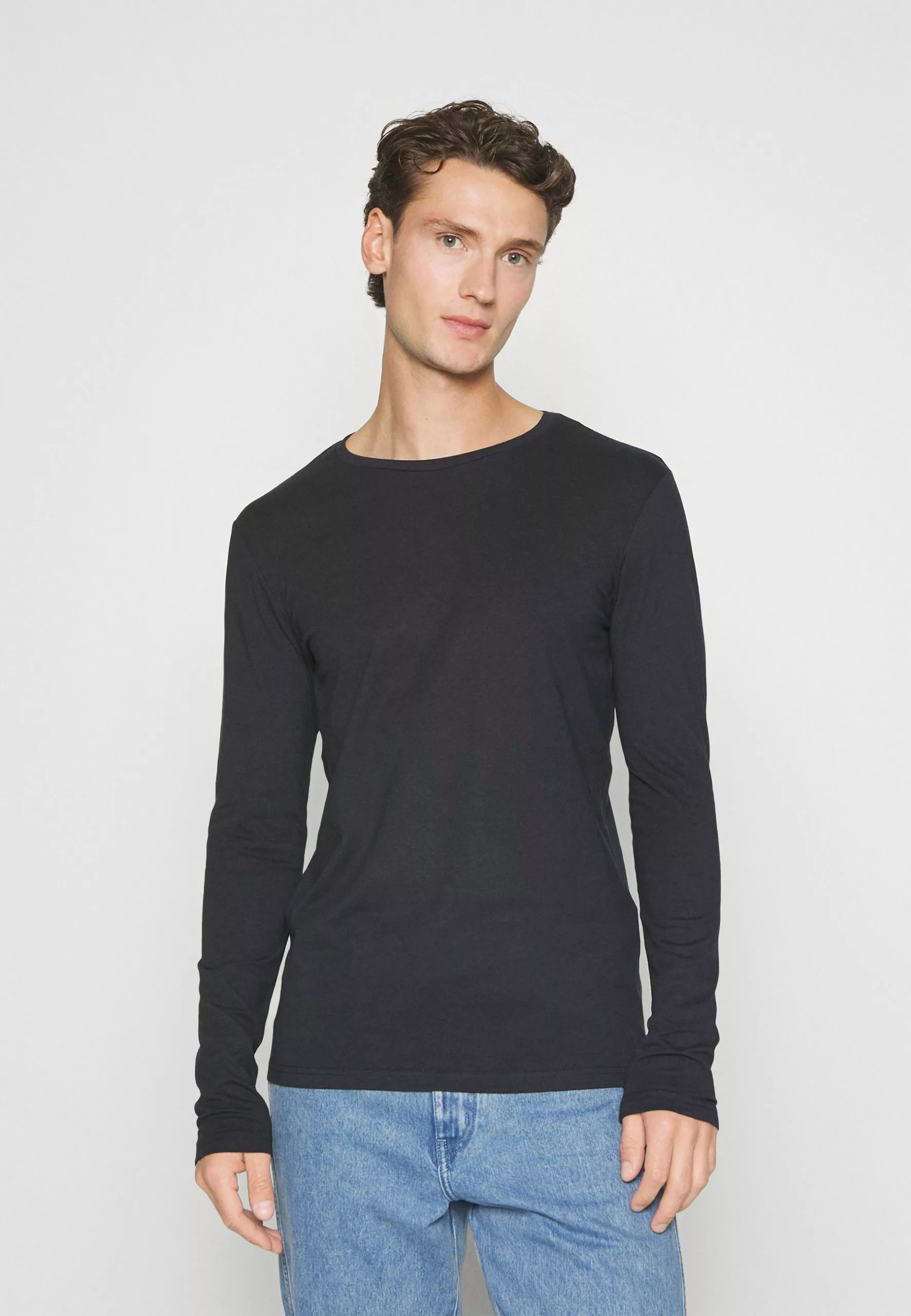 Pier One 2 Pack - Topper Langermet - Bordeaux/Dark Blue - Bilde 2