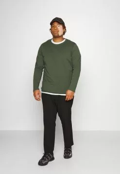 Pier One 2 Pack - Topper Langermet - Dark Green/Dark Blue