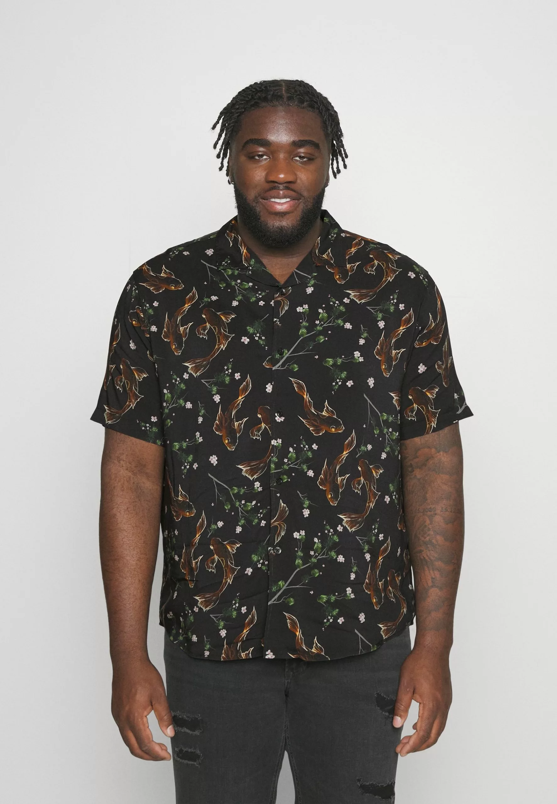 Pier One Asian Print Resort - Skjorte -Black