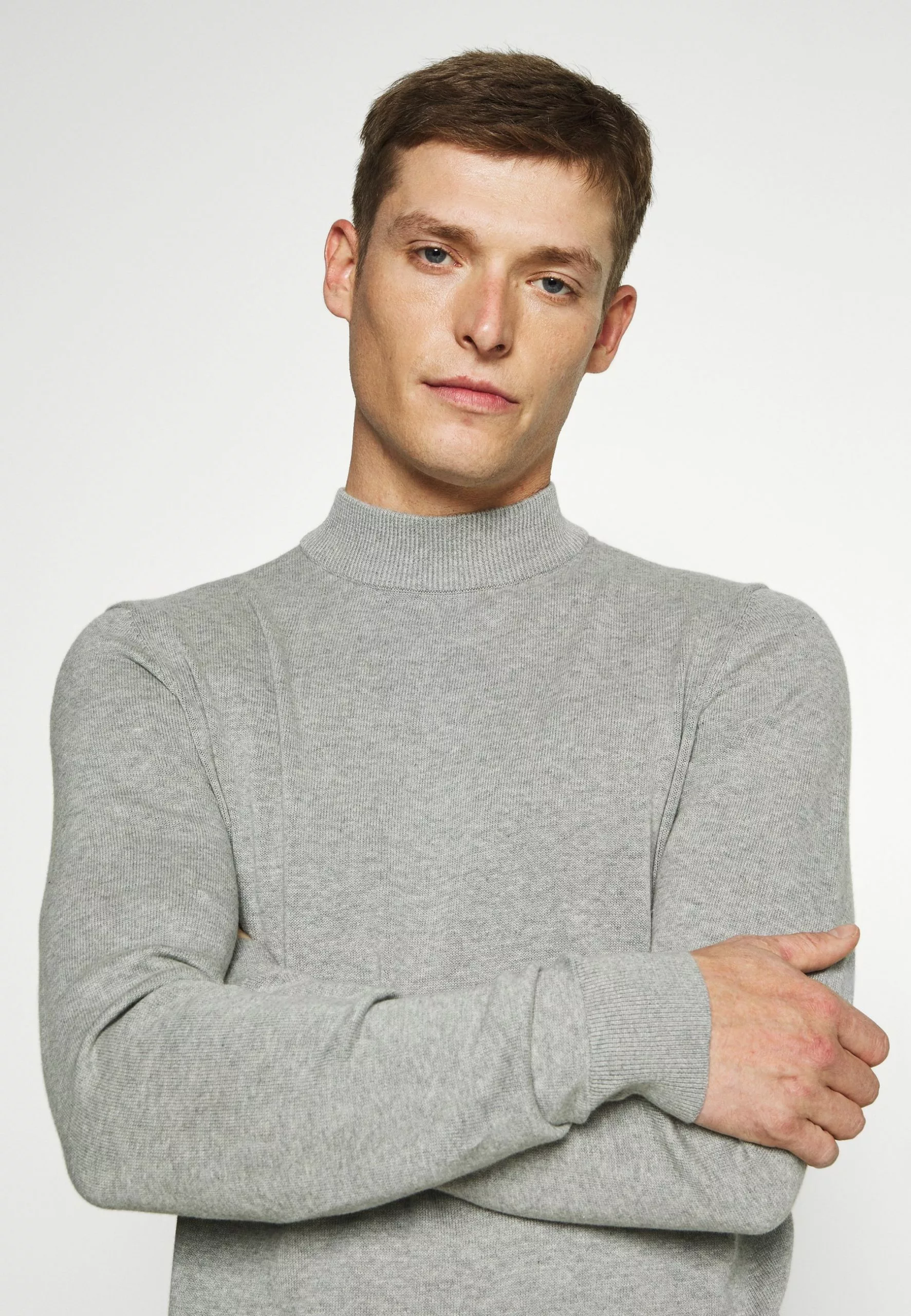 Pier One Strikkegenser - Mottled Light Grey - Bilde 4