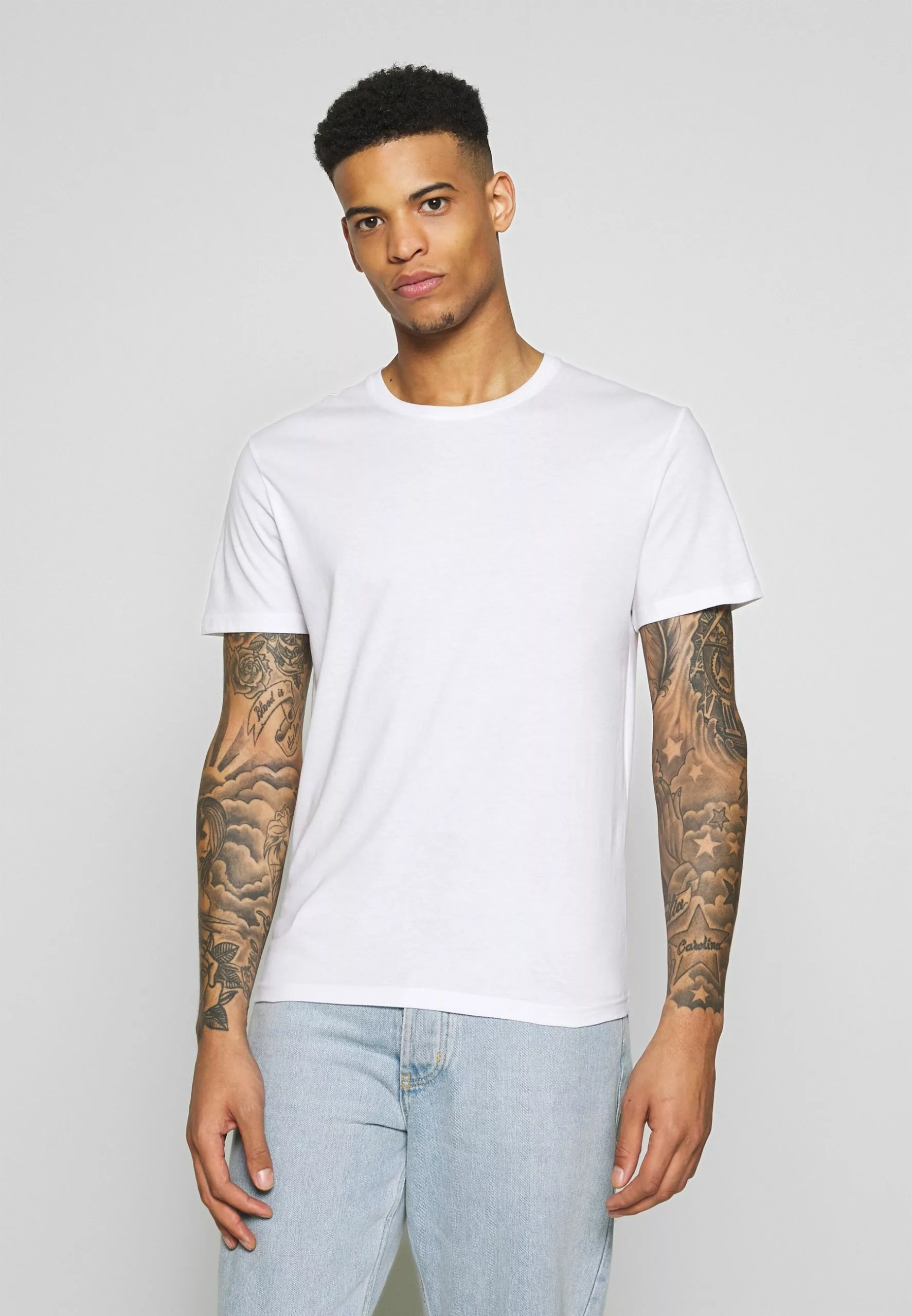 Pier One 3 Pack - T-Shirts -Black/ White - Bilde 3