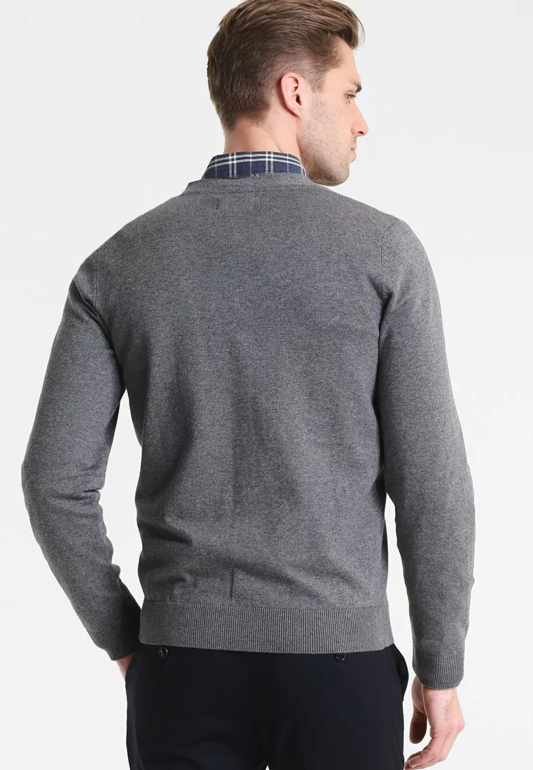 Pier One Cardigan - Dark Grey Melange - Bilde 3