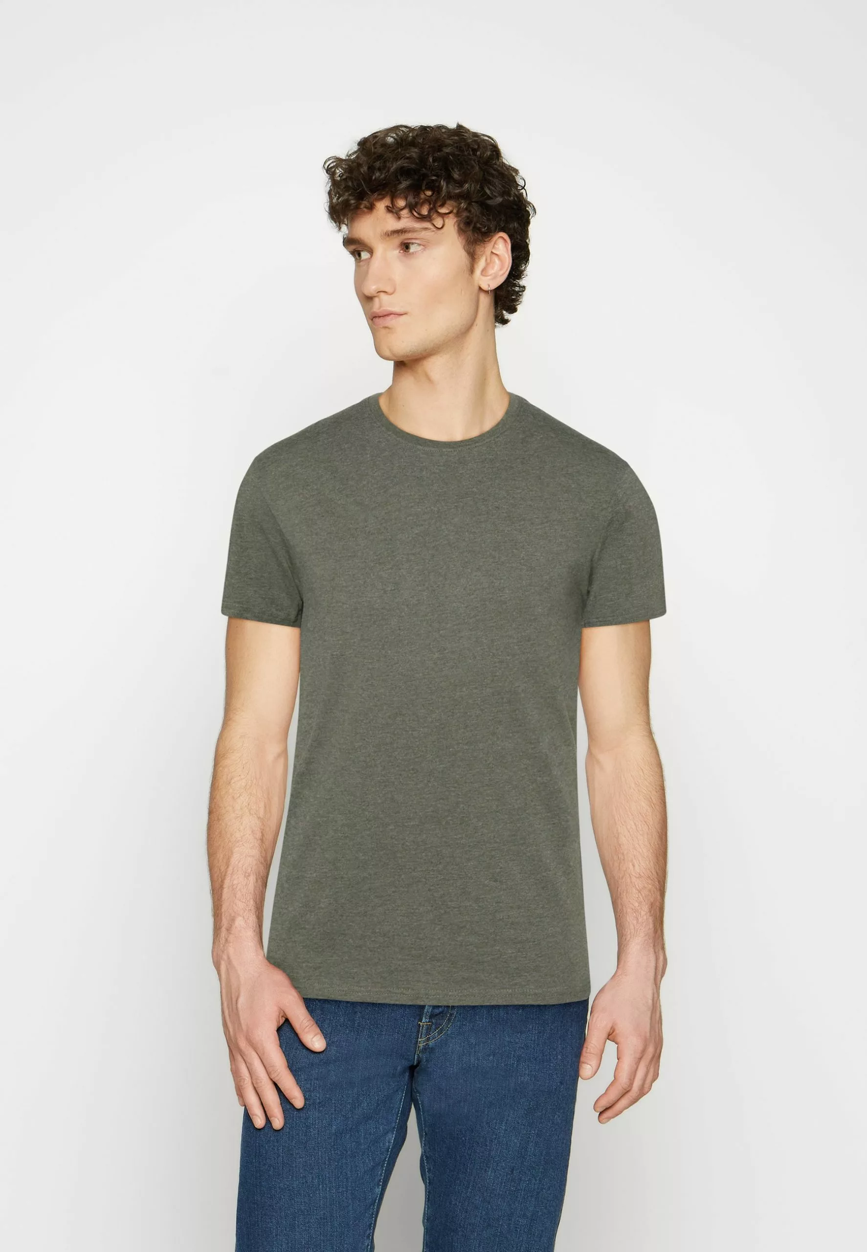 Pier One 3 Pack - T-Shirts - Brown/Beige/Light Blue - Bilde 5