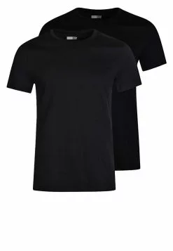 Pier One 2 Pack - T-Shirts - Black