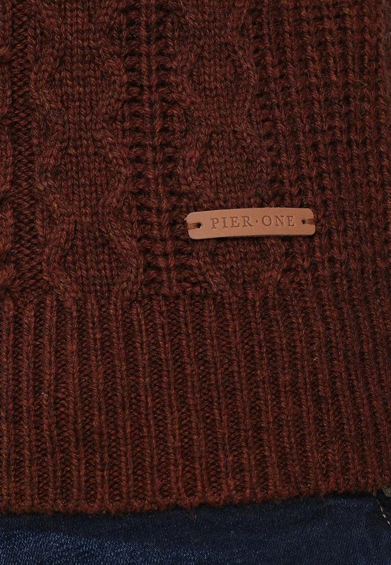 Pier One Strikkegenser - Mottled Brown - Bilde 6