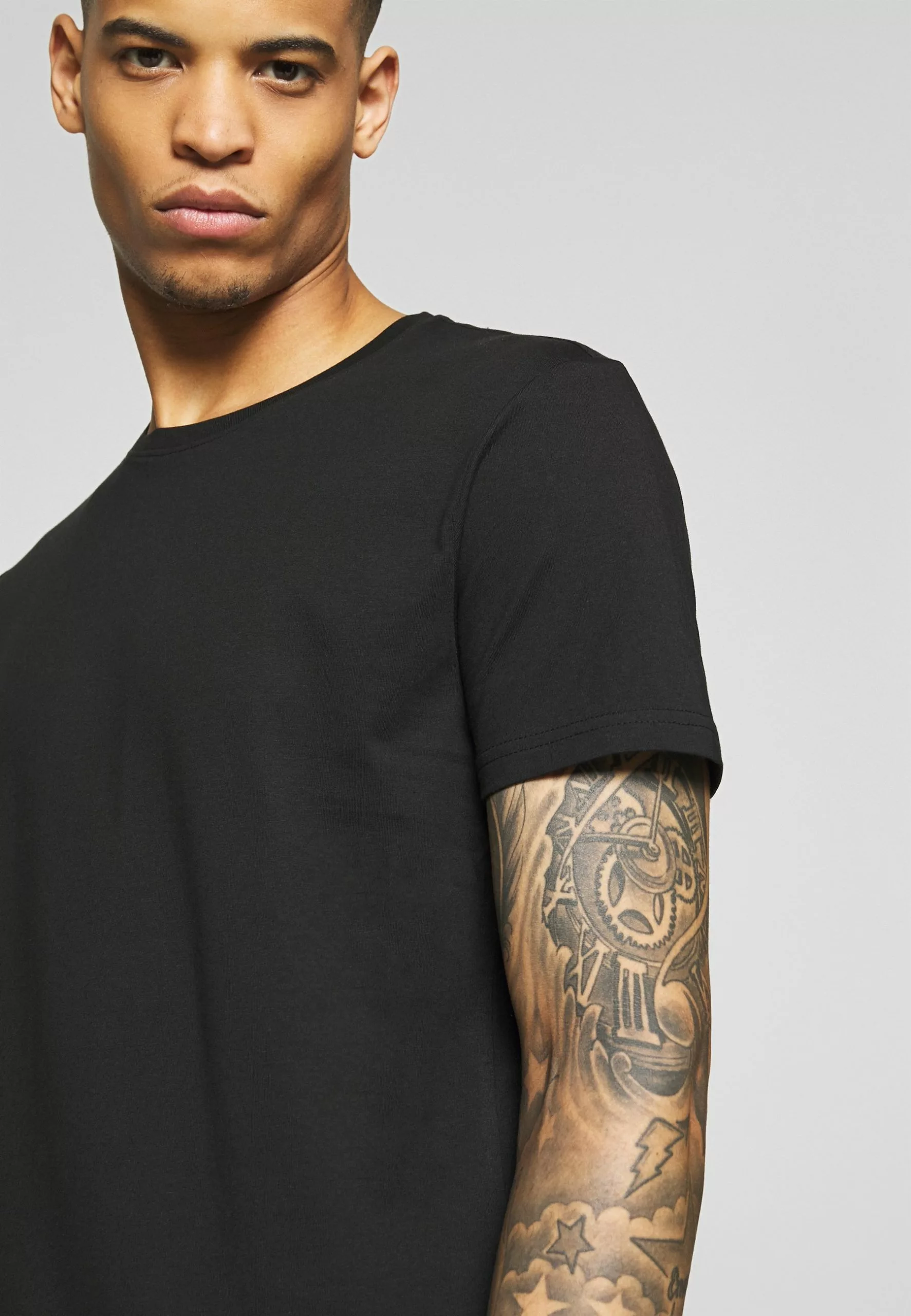 Pier One 3 Pack - T-Shirts -Black/ White - Bilde 5