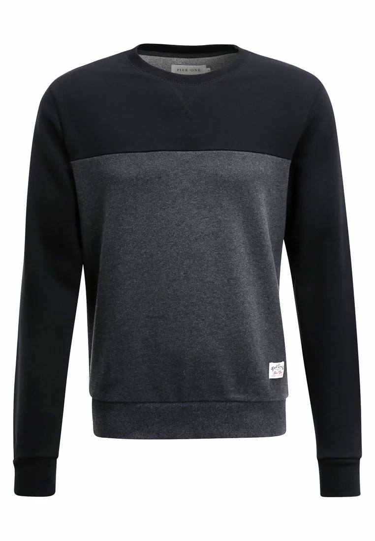 Pier One Sweatshirt - Mottled Dark Grey - Bilde 6