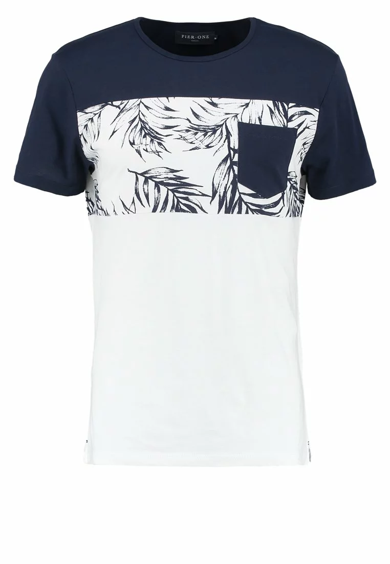 Pier One T-Shirts Med Print - Navy/White - Bilde 5