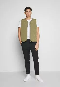 Pier One 5 Pack - T-Shirts - Olive/ White/ Navy /Yellow /Black