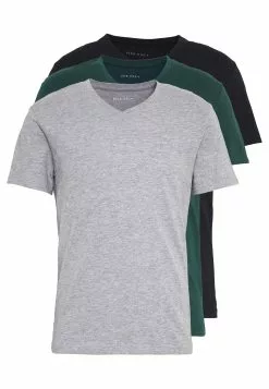 Pier One 3 Pack- T-Shirts - Black, Grey, Green