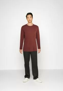 Pier One 5 Pack - Topper Langermet - Off-White/Mauve/Brown