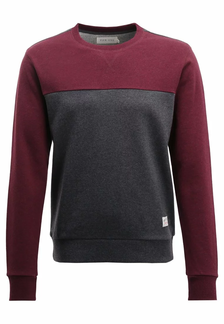 Pier One Sweatshirt - Mottled Bordeaux - Bilde 6