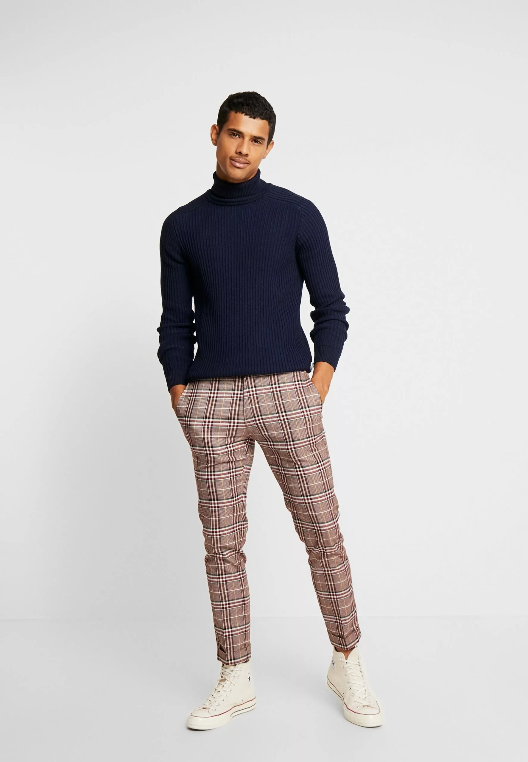 Pier One Strikkegenser - Mottled Dark Blue - Bilde 2