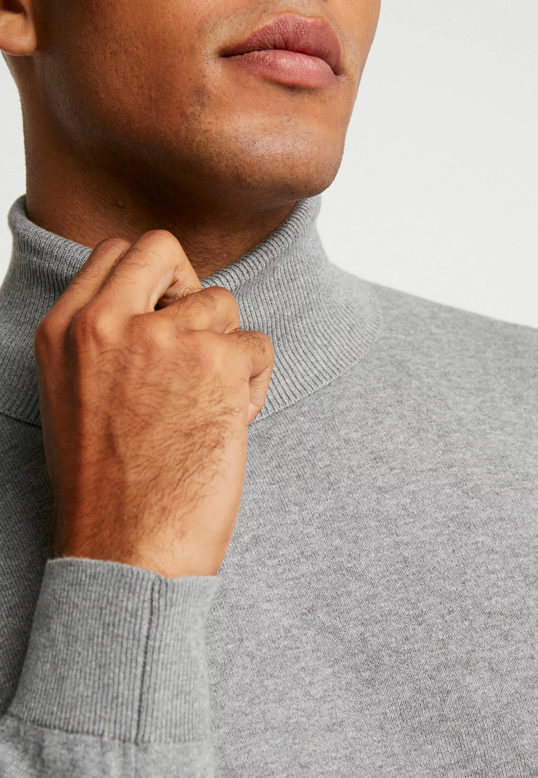 Pier One Strikkegenser - Mottled Light Grey - Bilde 6