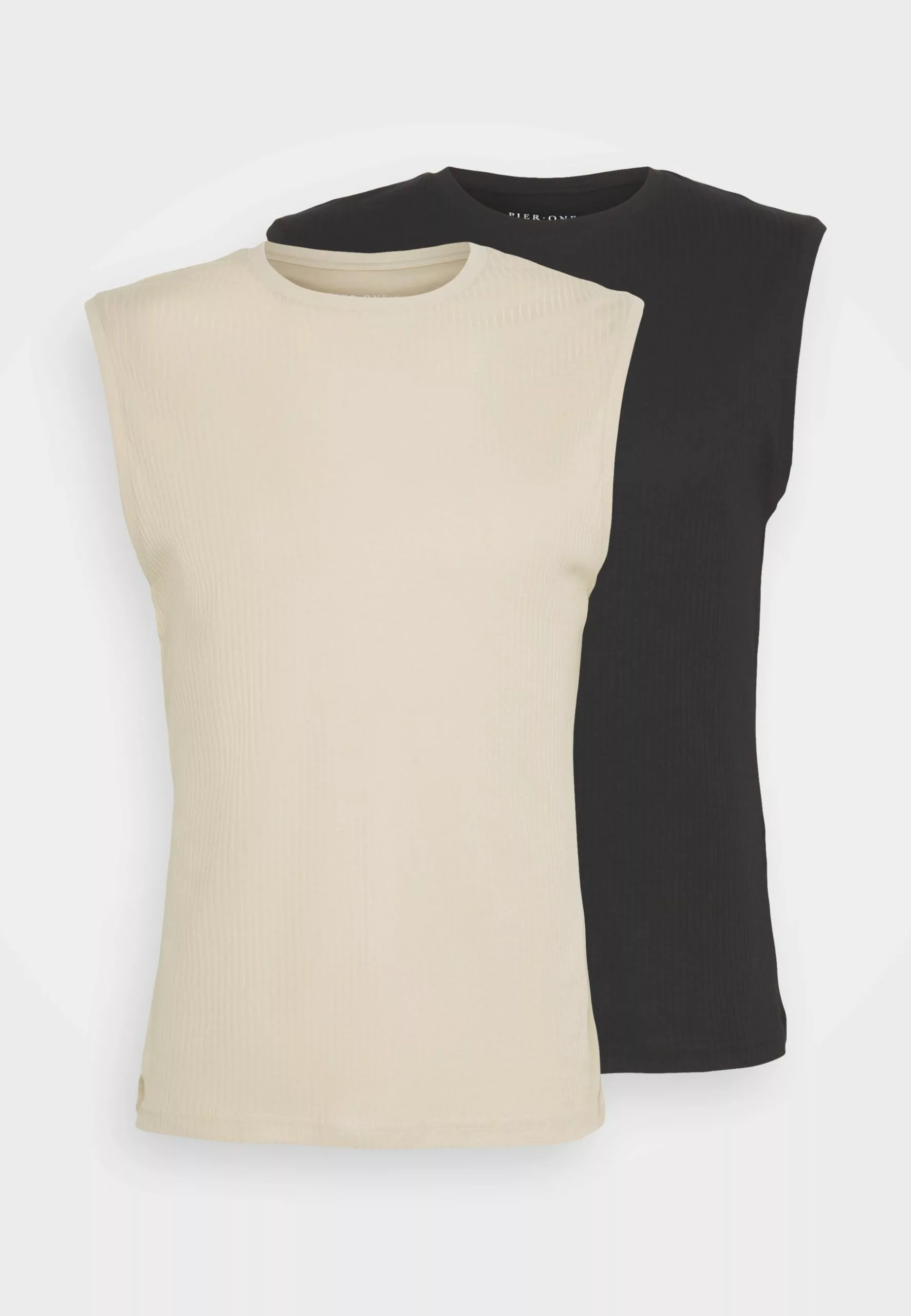 Pier One 2 Pack - Topper -Black/Beige - Bilde 5