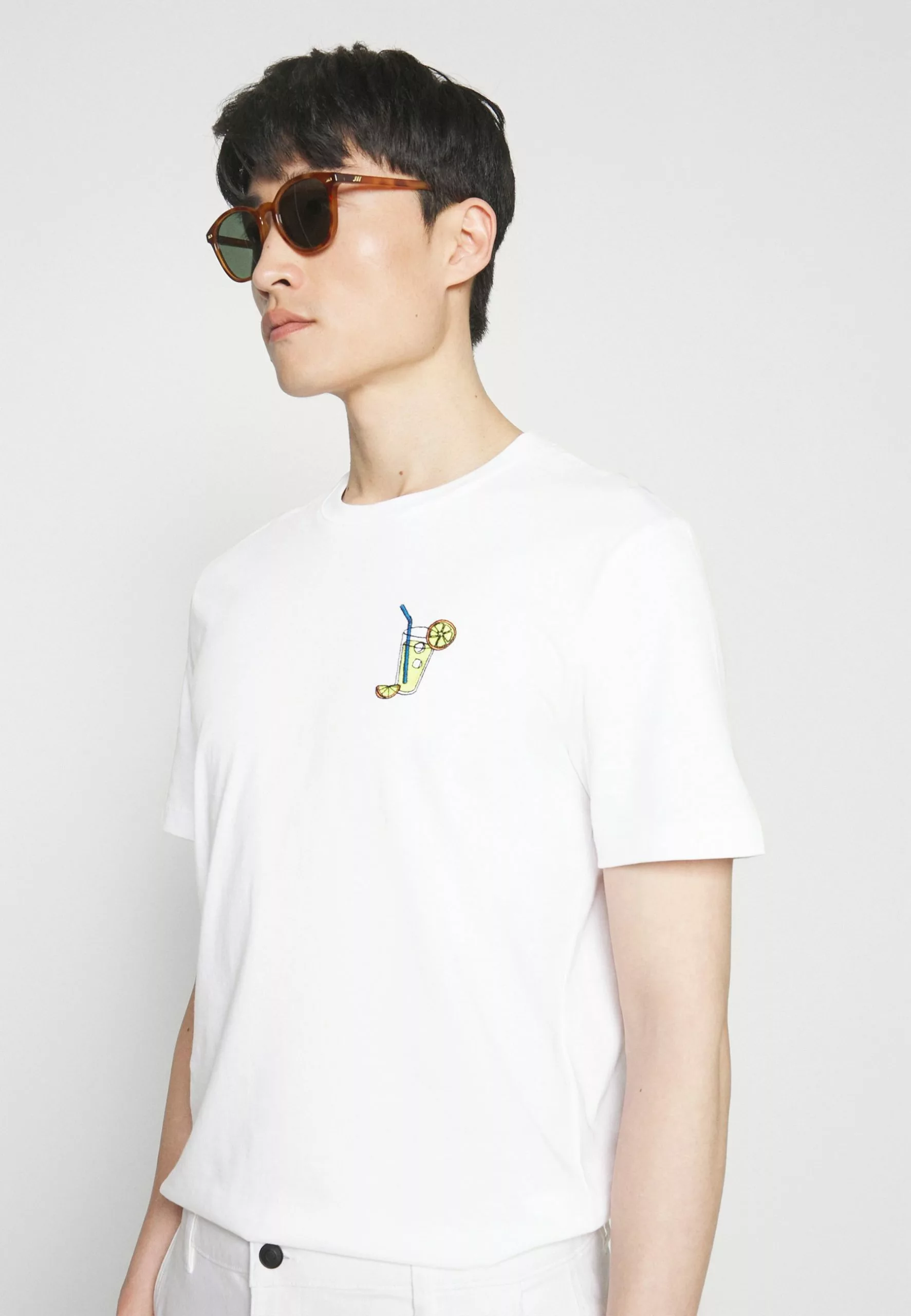 Pier One Cocktail Tee- T-Shirts Med Print - White - Bilde 4