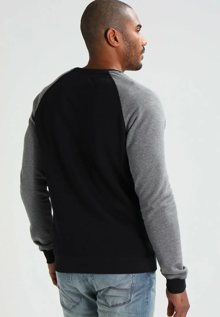 Pier One Sweatshirt - Grey Melange/Black - Bilde 3