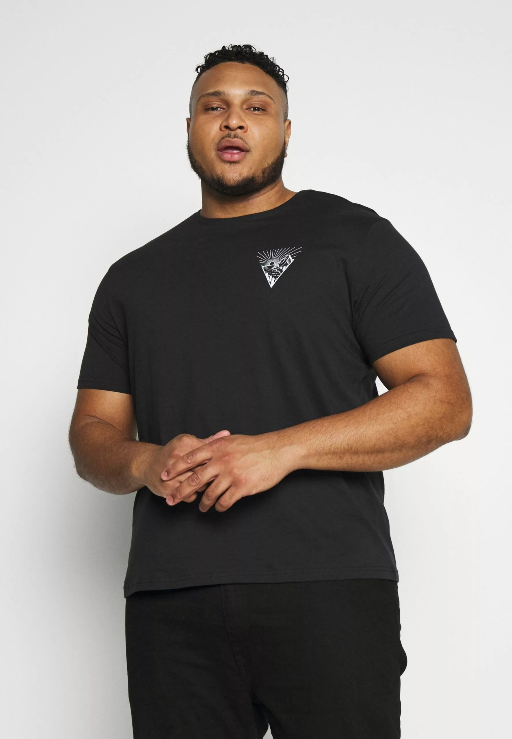 Pier One T-Shirts Med Print - Black