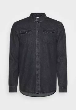 Pier One Denim - Skjorte - Black