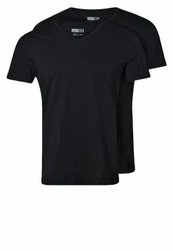 Pier One 2 Pack - T-Shirts - Black