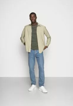 Pier One 3 Pack - T-Shirts - Black/Grey/Green