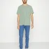 Pier One 5 Pack - T-Shirts - Mint/Off-White/Khaki
