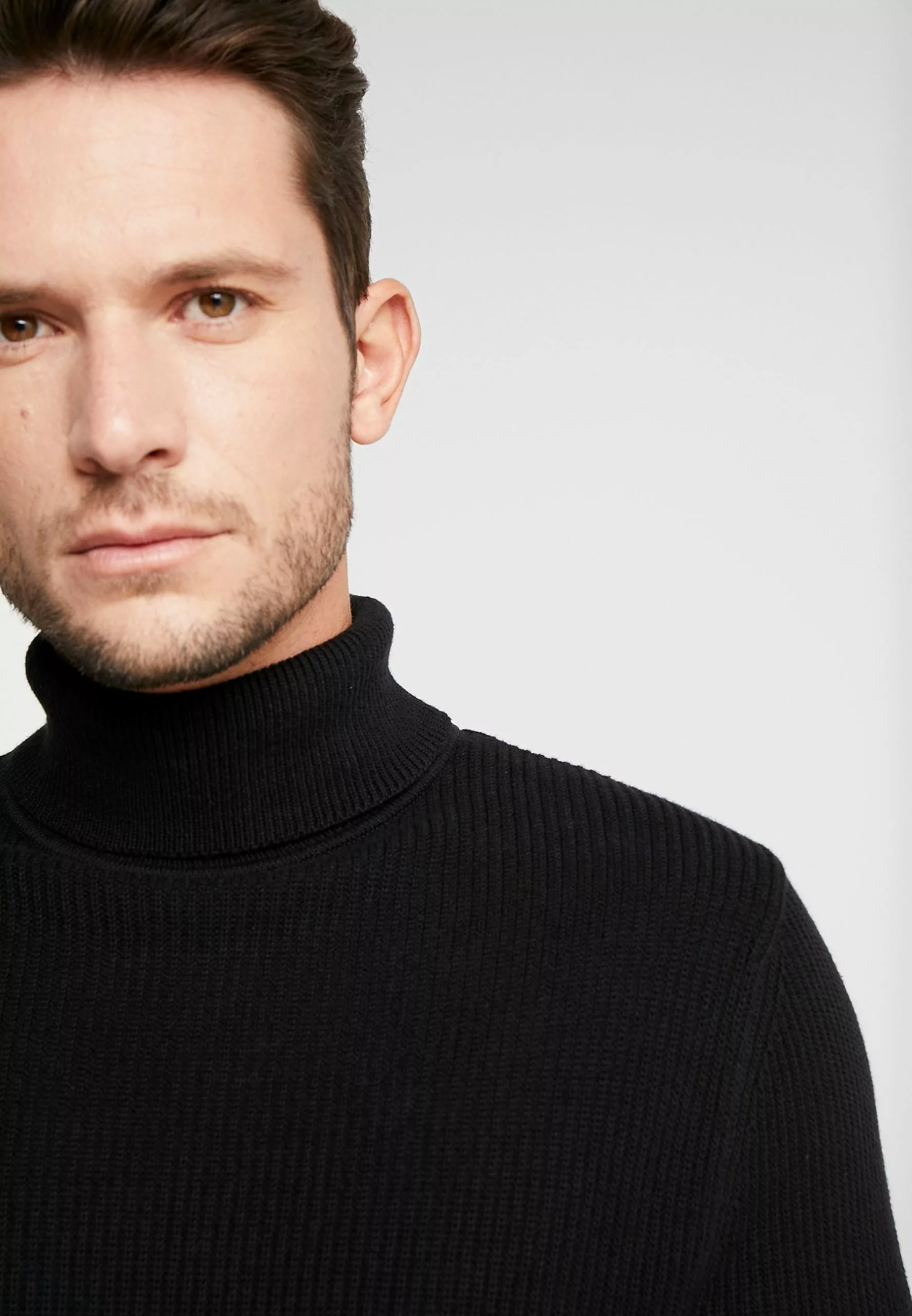 Pier One Strikkegenser - Black - Bilde 5