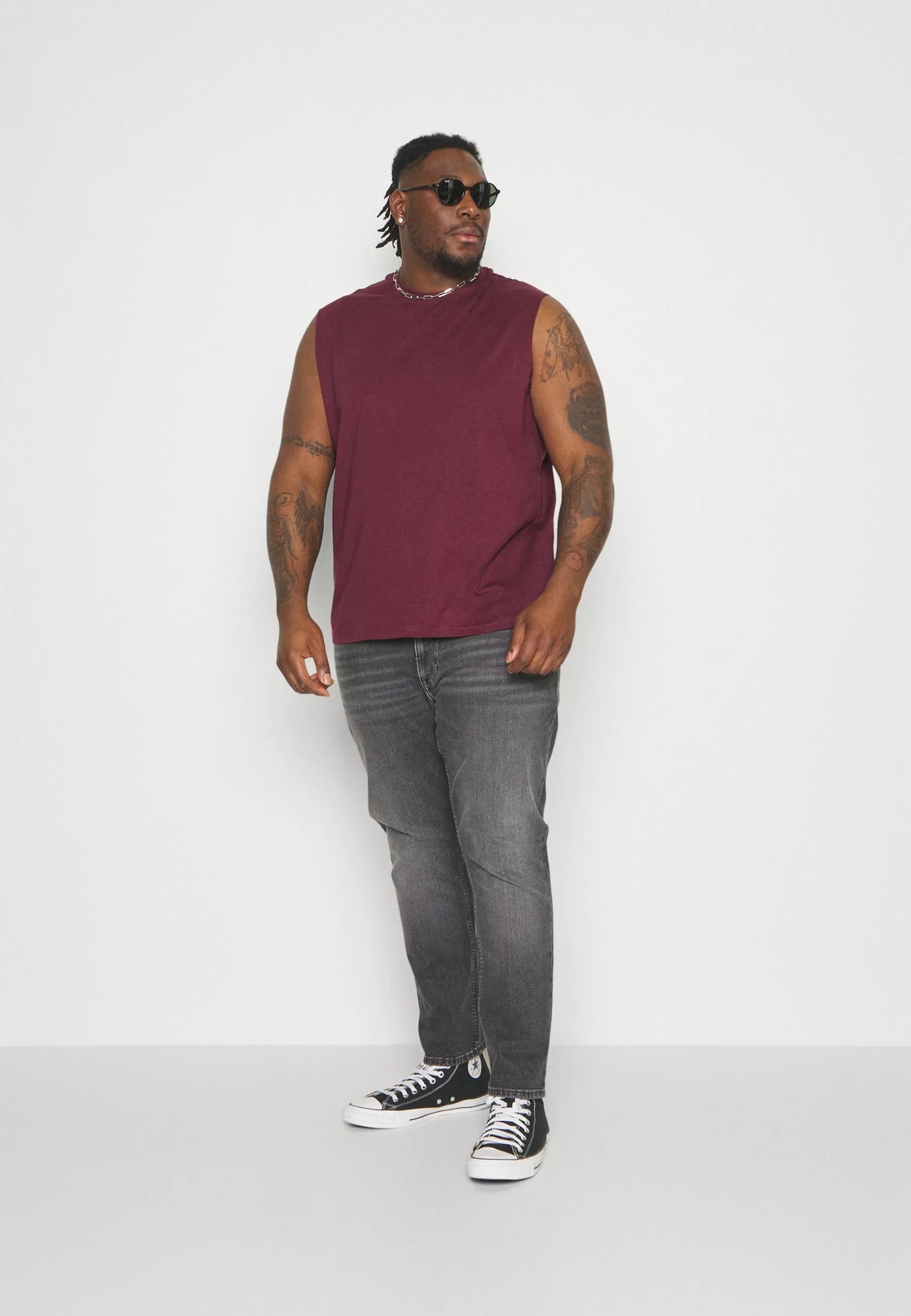 Pier One 2 Pack- Topper - Black/Bordeaux