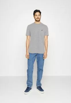 Pier One 3 Pack - T-Shirts - Mottled Light Grey/Pink/Black