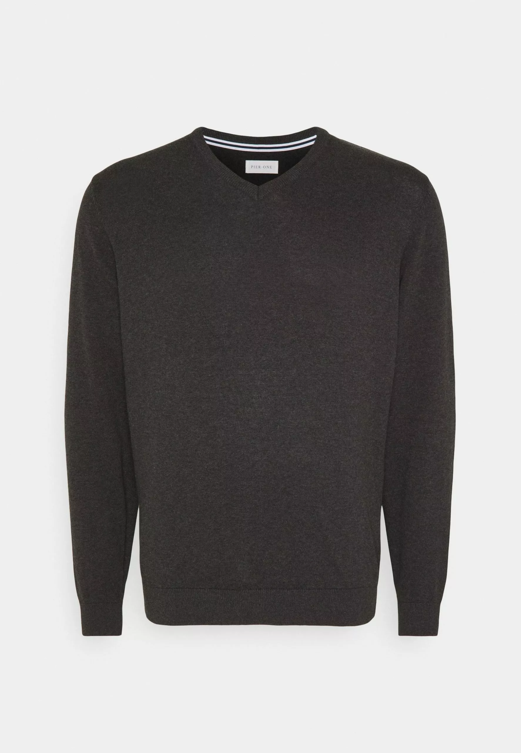 Pier One 2 Pack - Strikkegenser - Dark Blue/Mottled Dark Grey - Bilde 2