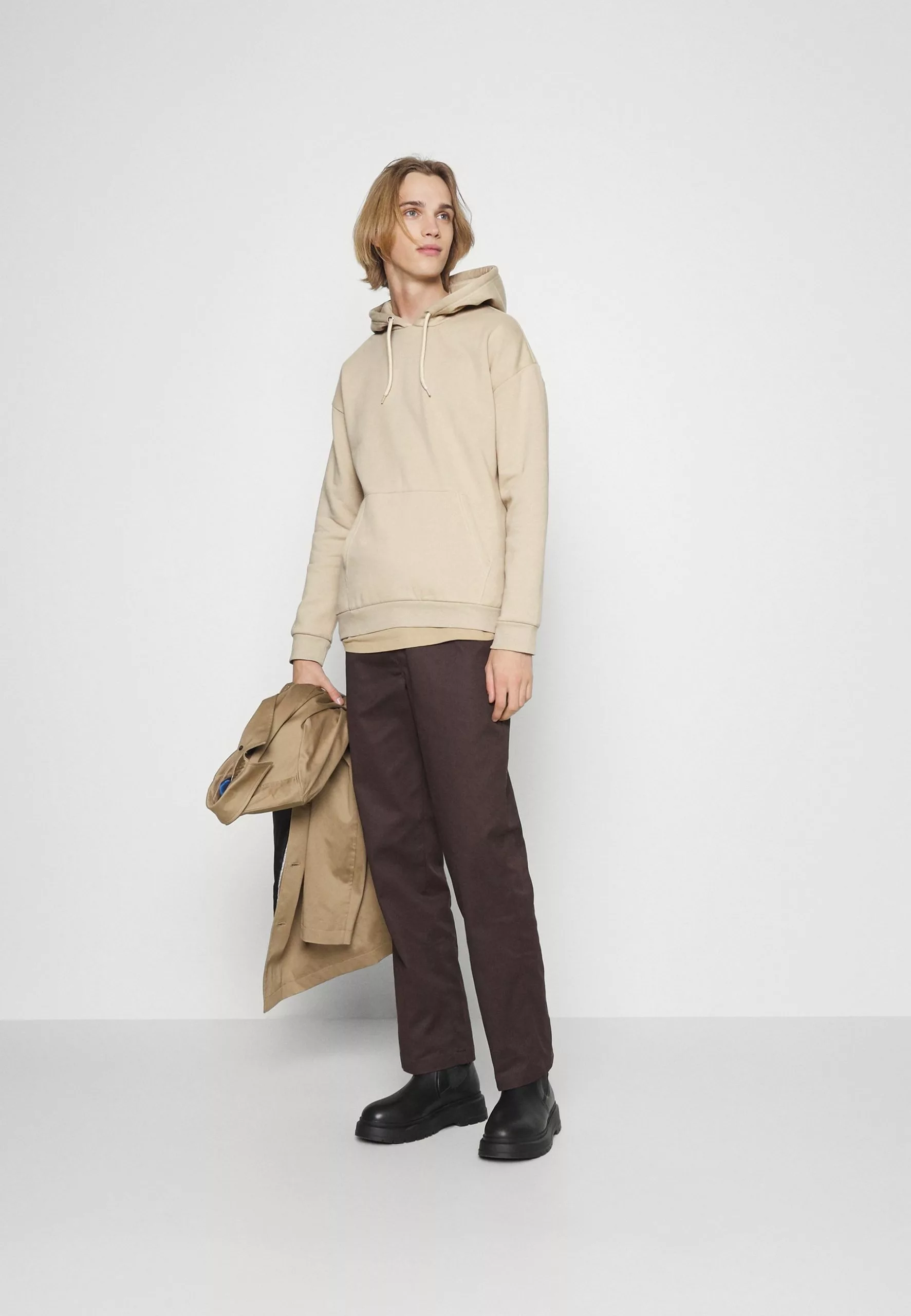 Pier One 2 Pack - Hoodie - Black/ Beige