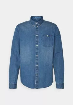 Pier One Denim Shirt - Skjorte - Blue Denim