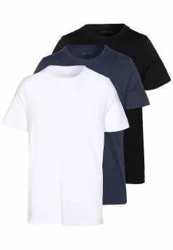 Pier One 3 Pack - T-Shirts - Black/White/Blue