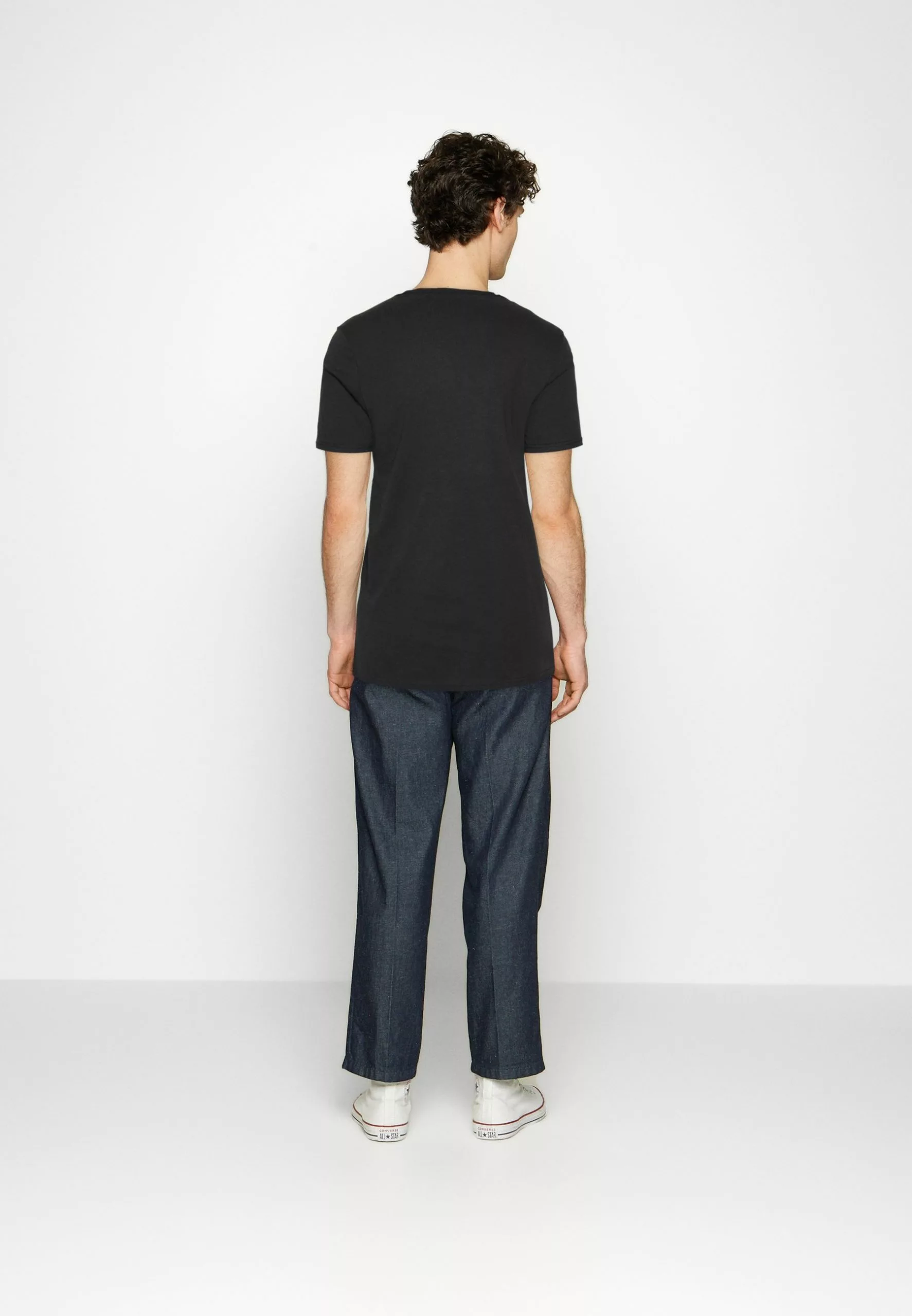 Pier One 5 Pack - T-Shirts - White/Off-White/Light Grey/Beige/Black - Bilde 3