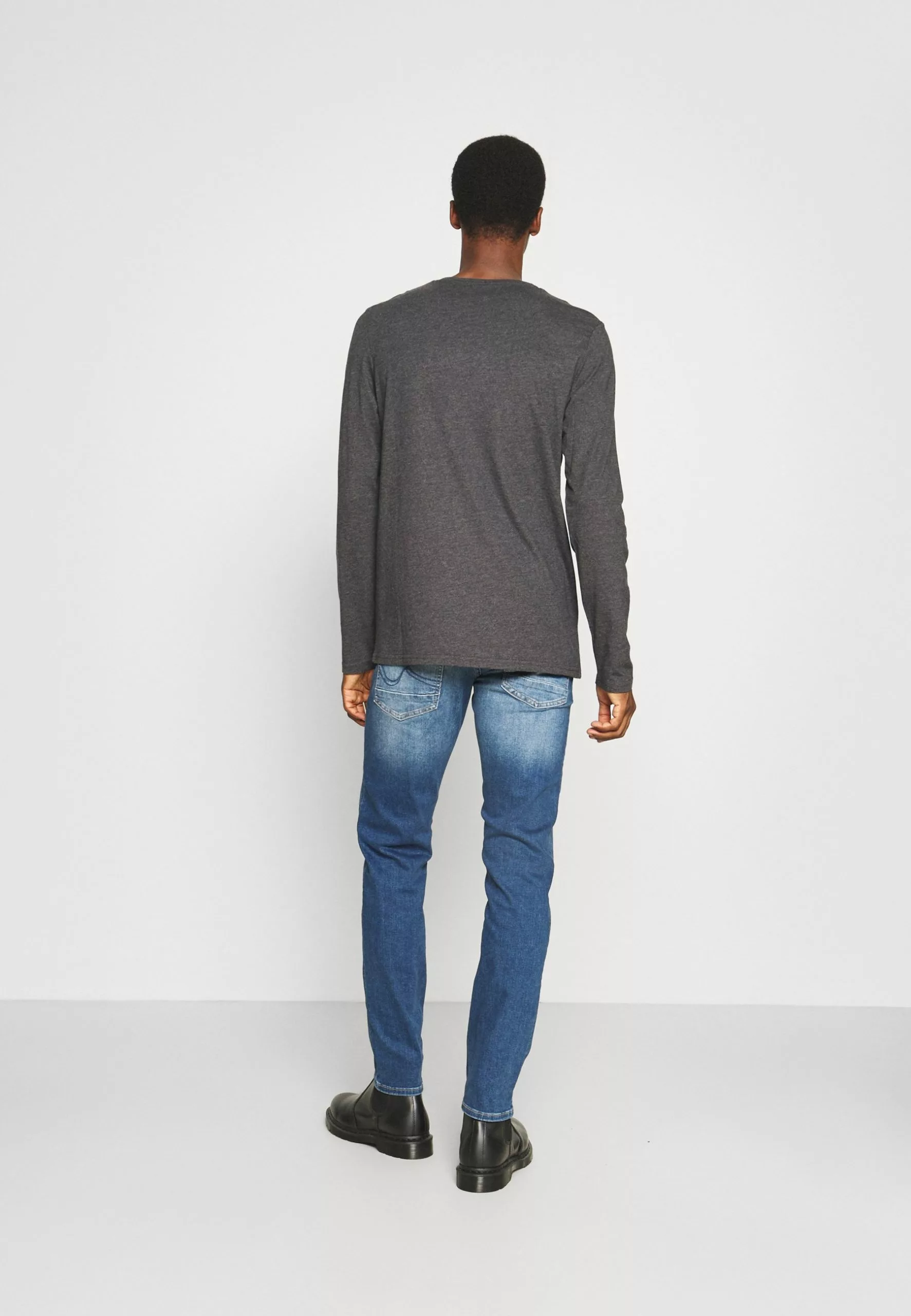 Pier One 2 Pack - Topper Langermet - Dark Grey/Black - Bilde 3