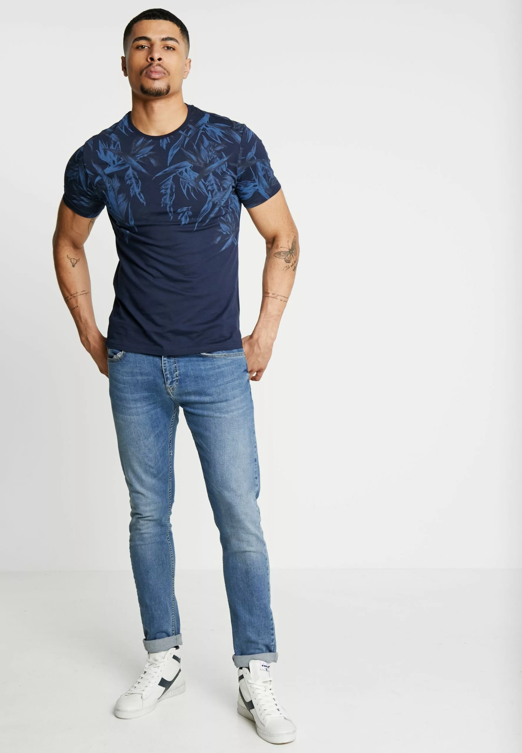 Pier One T-Shirts Med Print - Blue - Bilde 2