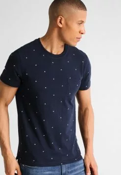Pier One T-Shirts Med Print - Navy