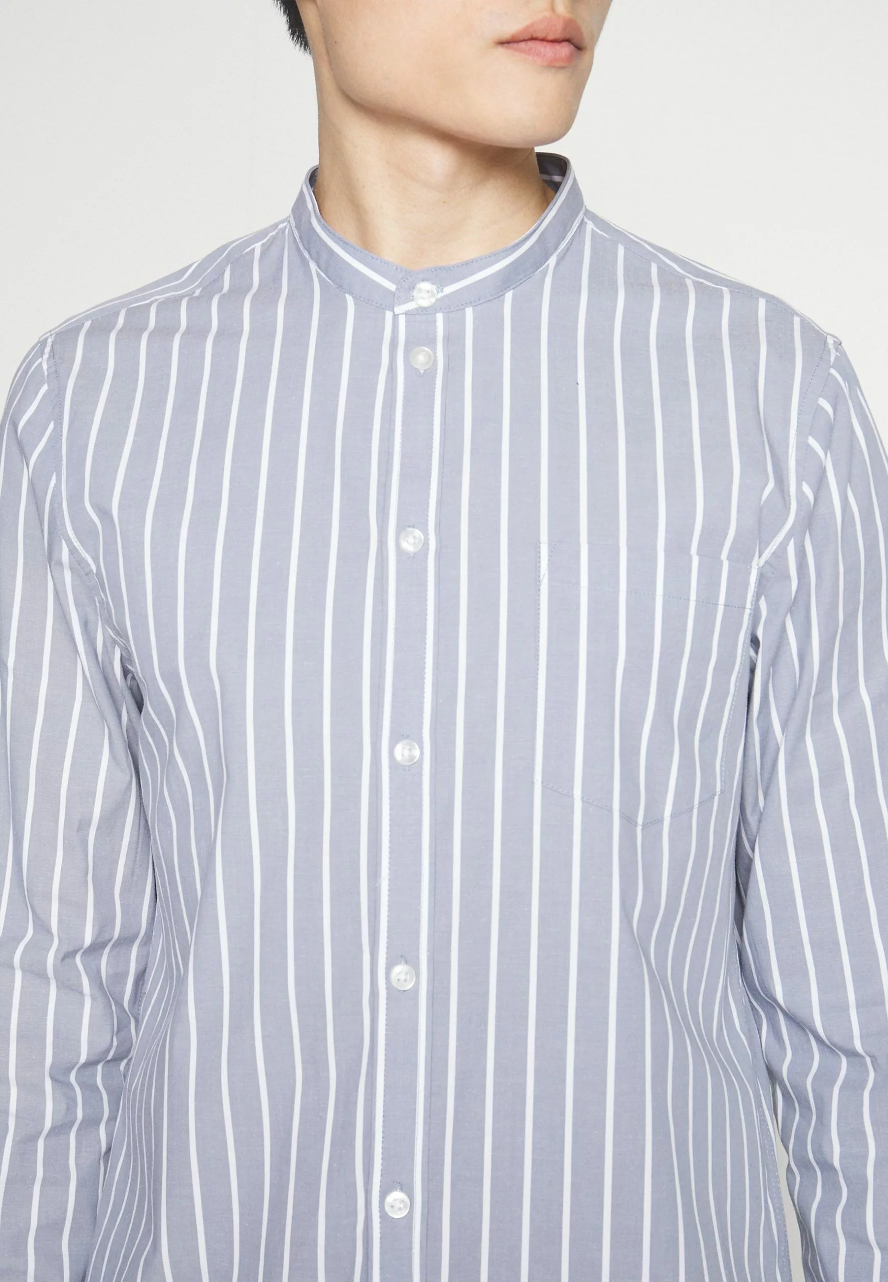 Pier One Muscle Fit Stand- Skjorte - Blue - Bilde 6