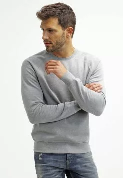 Pier One Sweatshirt - Mid Grey Melange