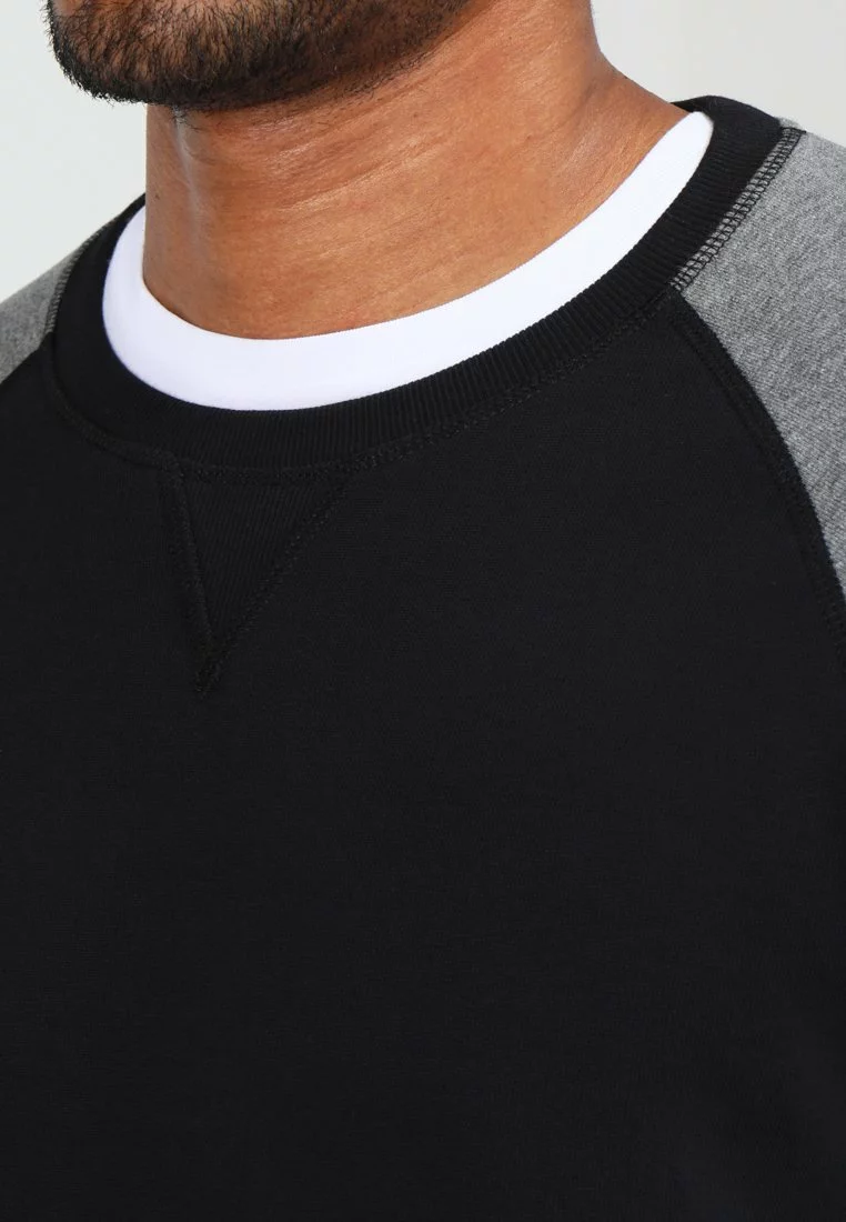 Pier One Sweatshirt - Grey Melange/Black - Bilde 4