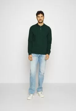 Pier One Long Sleeve 2 Pack- Poloskjorter - Dark Grey/Khaki