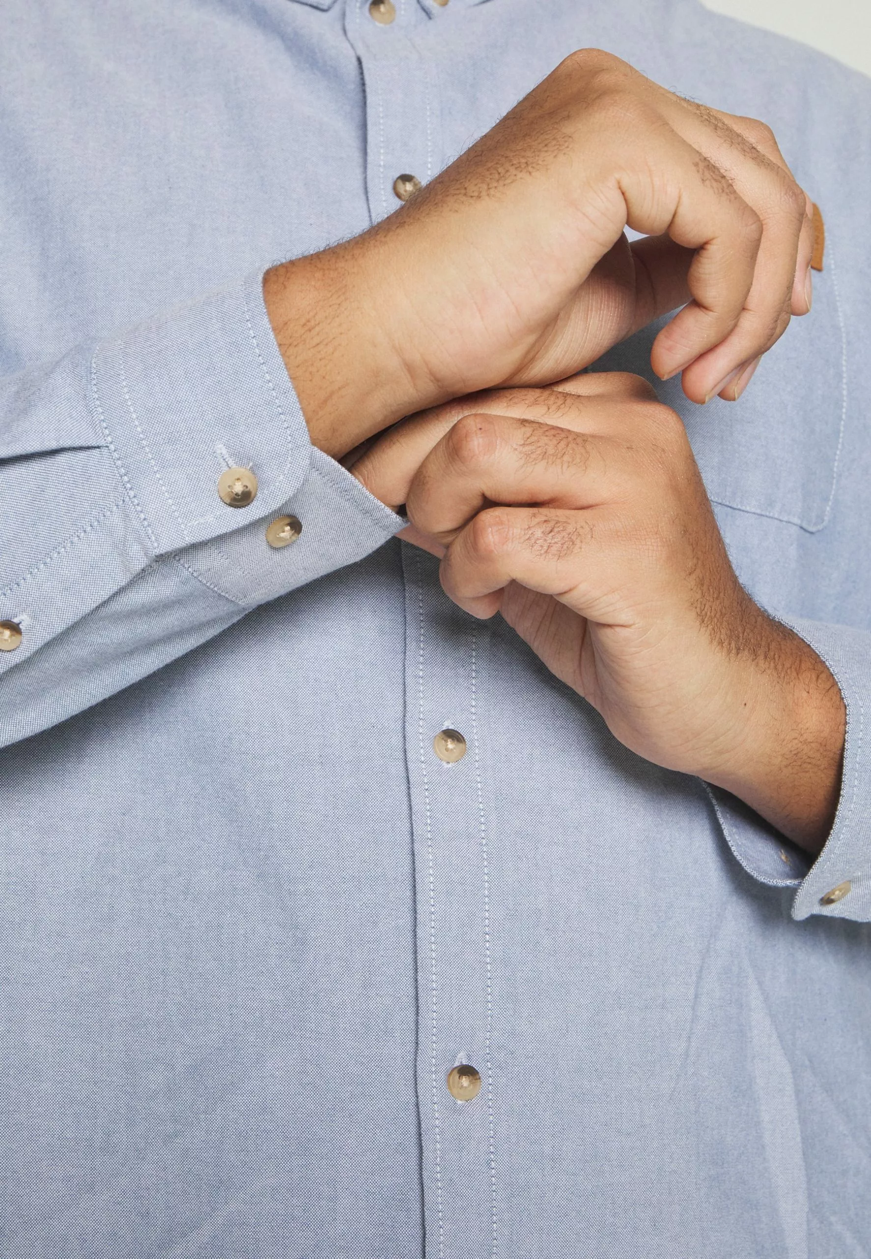 Pier One Oxford - Skjorte - Light Blue - Bilde 4