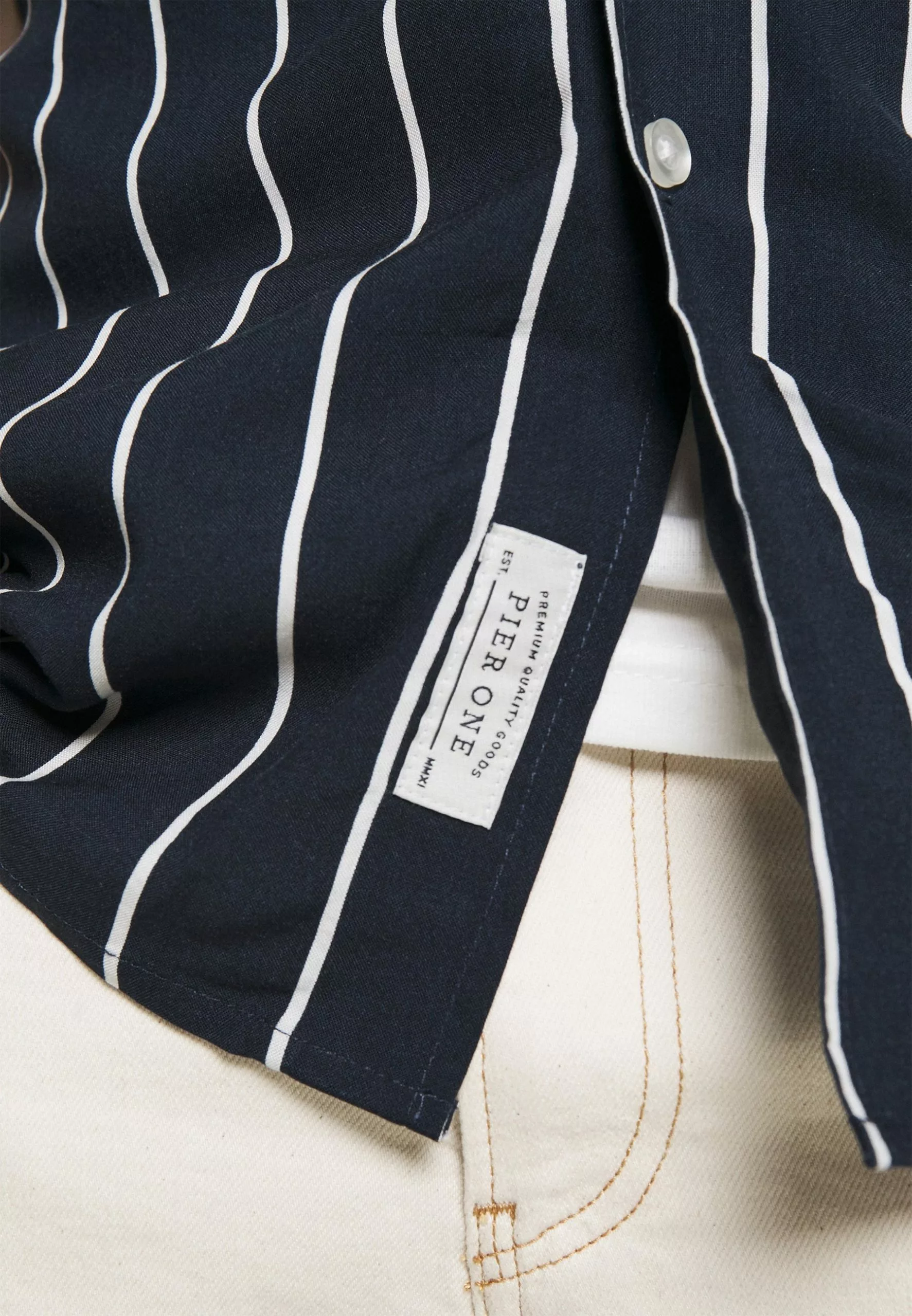 Pier One Skjorte - Dark Blue - Bilde 6