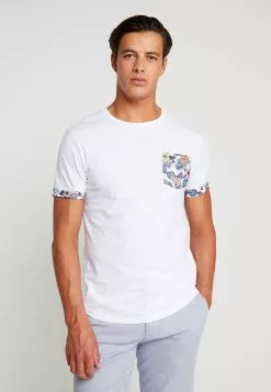 Pier One T-Shirts Med Print - White