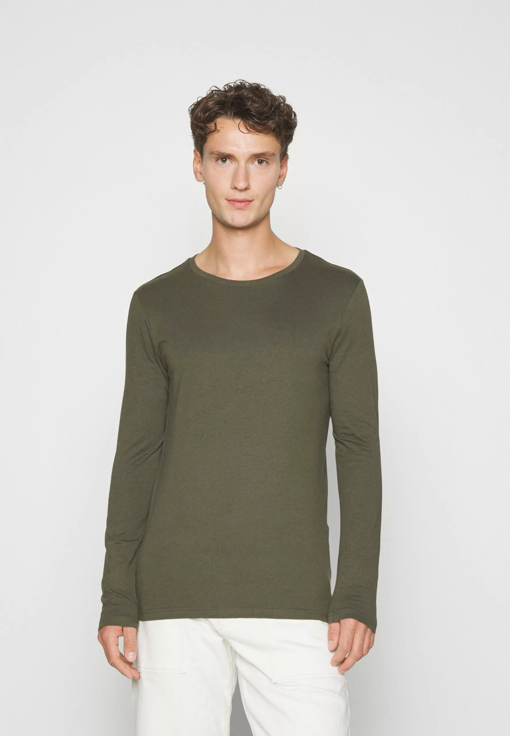 Pier One 2 Pack - Topper Langermet - Black/Khaki - Bilde 4