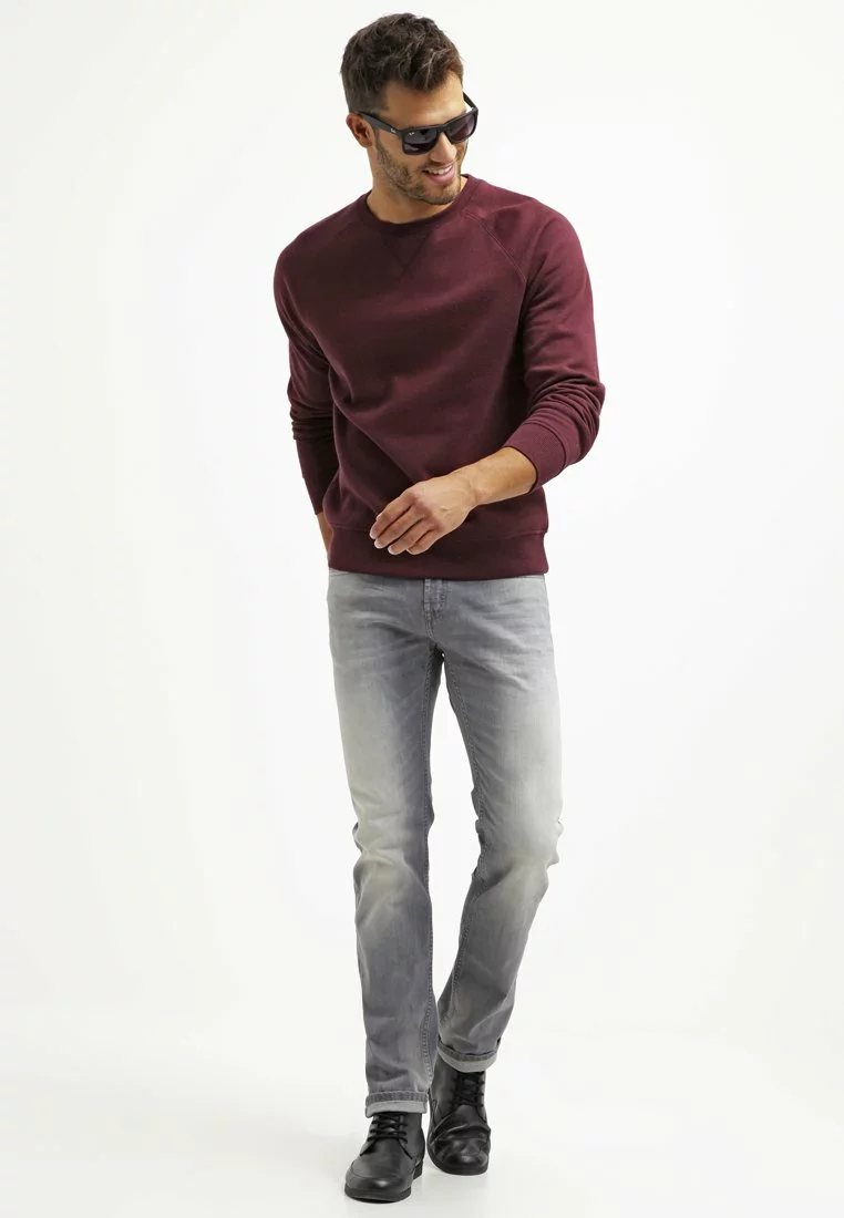 Pier One Sweatshirt - Bordeaux Melange - Bilde 2