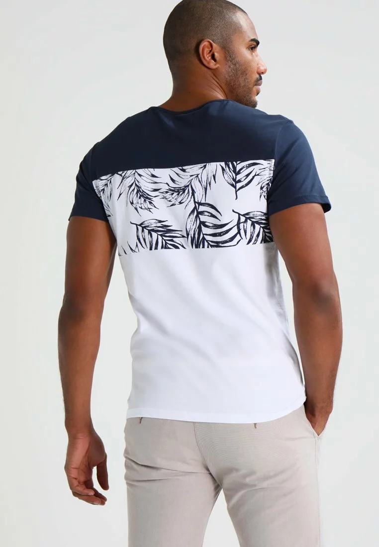 Pier One T-Shirts Med Print - Navy/White - Bilde 3